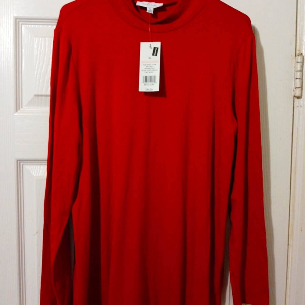 New Direction women XL sleeve red